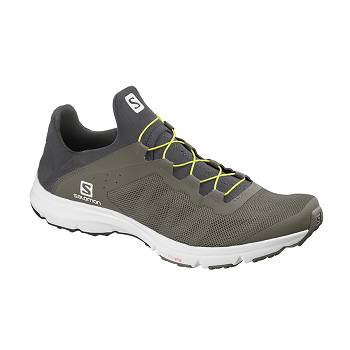 Salomon AMPHIB BOLD - Olivovo Zelene Turistické Topánky Panske, S0246SK